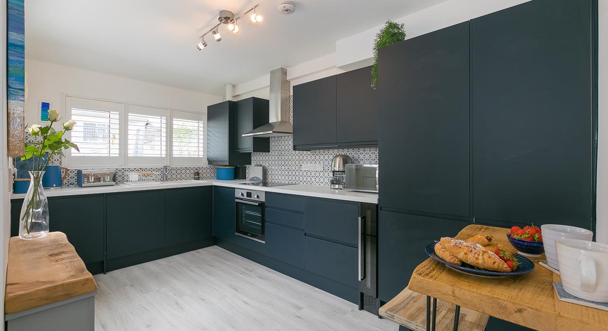 The large kitchen is perfect for the whole family to get stuck into the cooking.