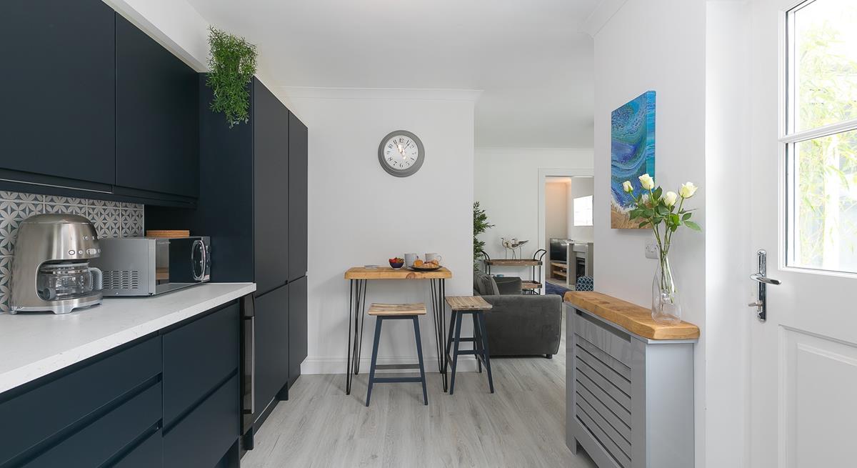 Start your day with a coffee from your own machine and grab your beach stuff ready to head down to the beach.