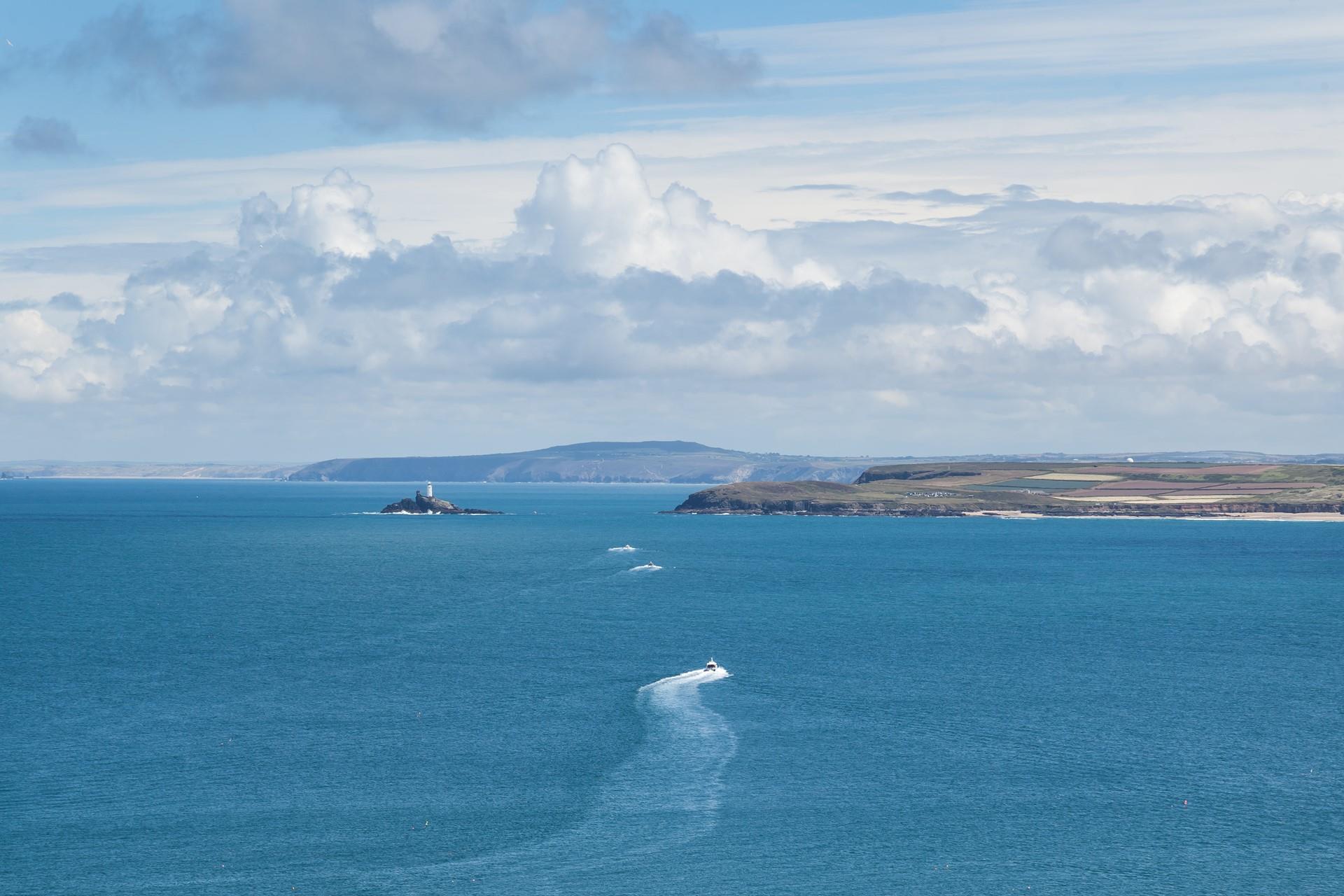 Enjoy a glass of your favourite tipple and watch the sunset over Godrevy Lighthouse.