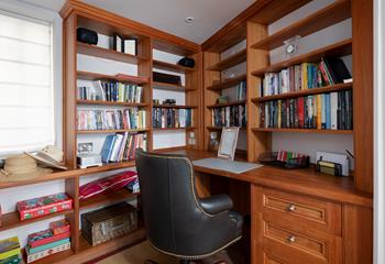 Tuck yourself away in the office to read a book or catch up with any urgent work while you're on holiday.