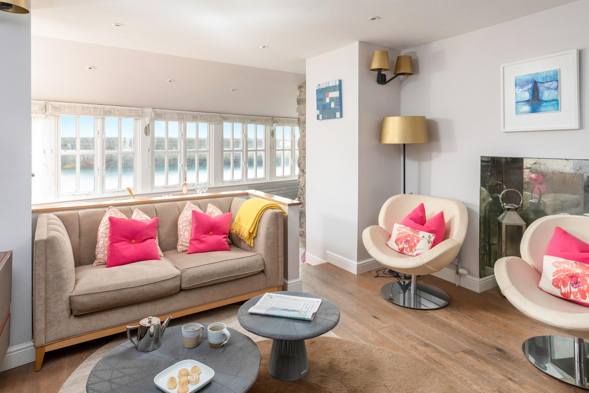 Pour yourself a cup of coffee to start the day.