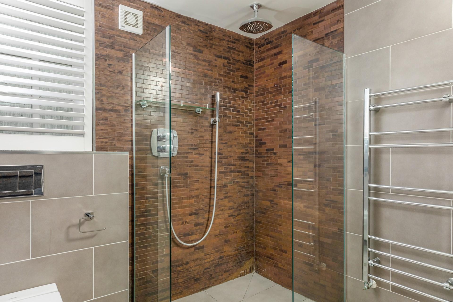 The rainfall shower is a delight for getting ready.