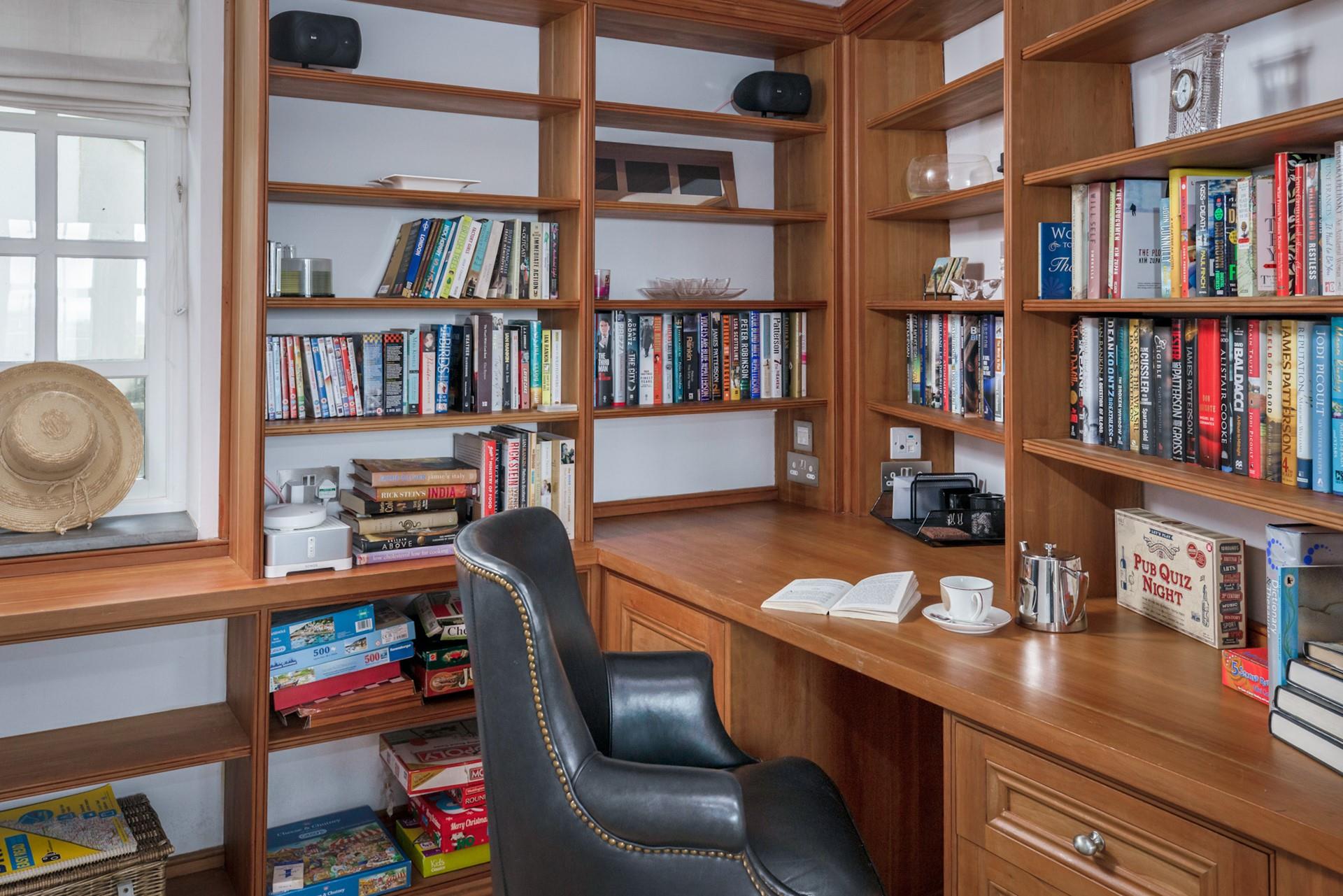 Tuck yourself away in the home office to read a book or catch up on your emails.