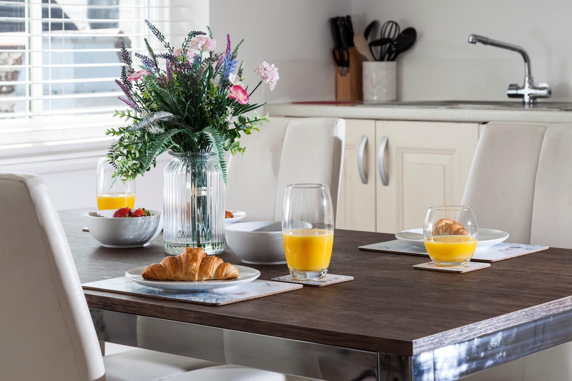 Get some fresh pastries on your morning walk through town for a tasty breakfast.