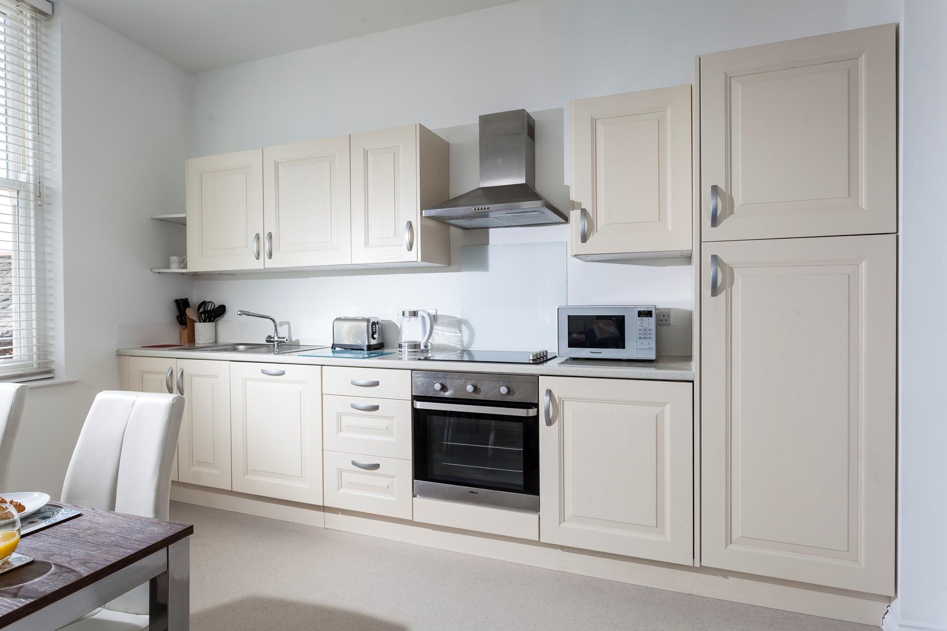 The kitchen is well-equipped for all your culinary needs.