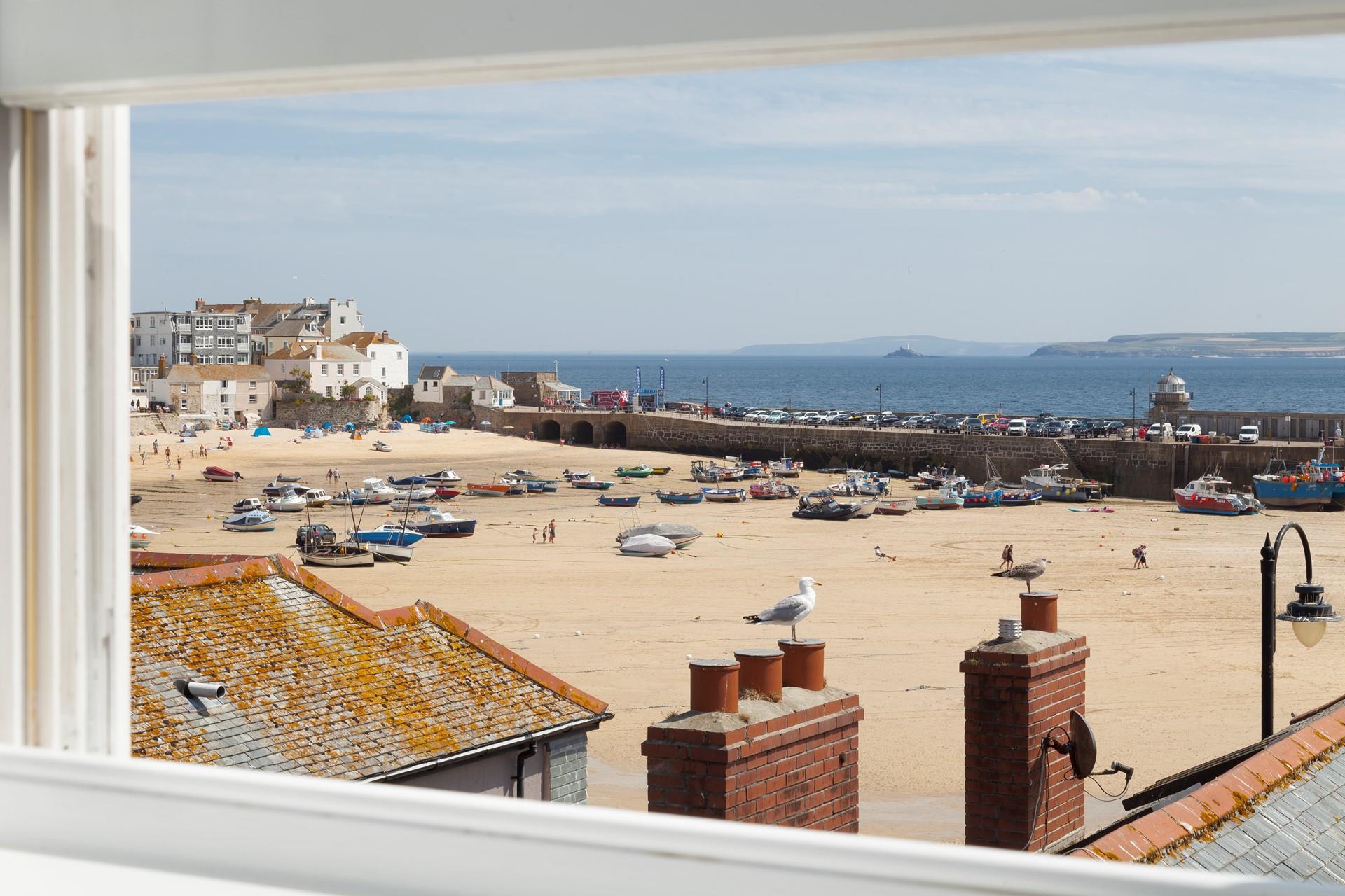 Enjoy far-reaching views across to Godrevy Lighthouse.