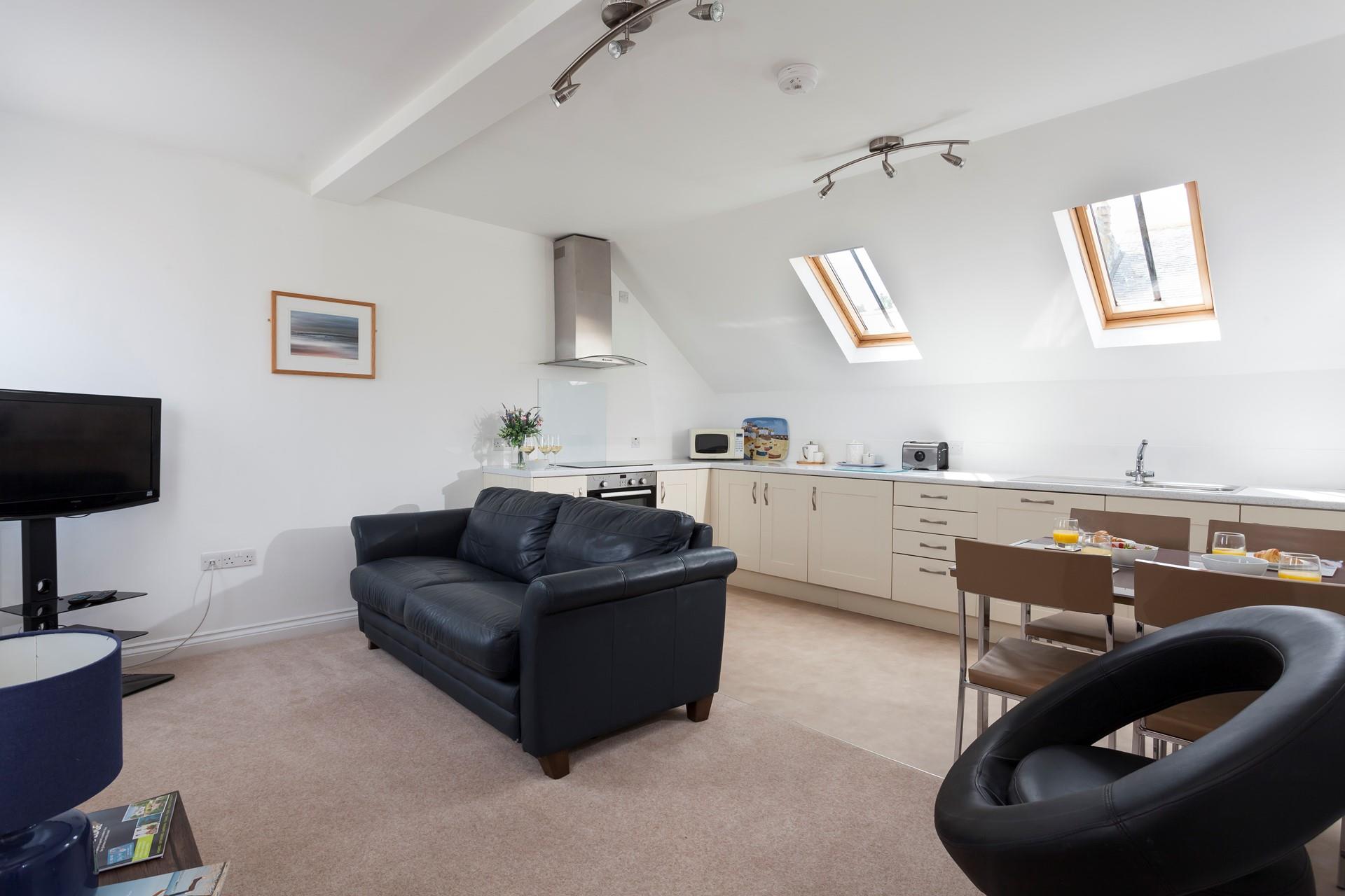 The living area is all open plan creating a space for the whole family to relax.