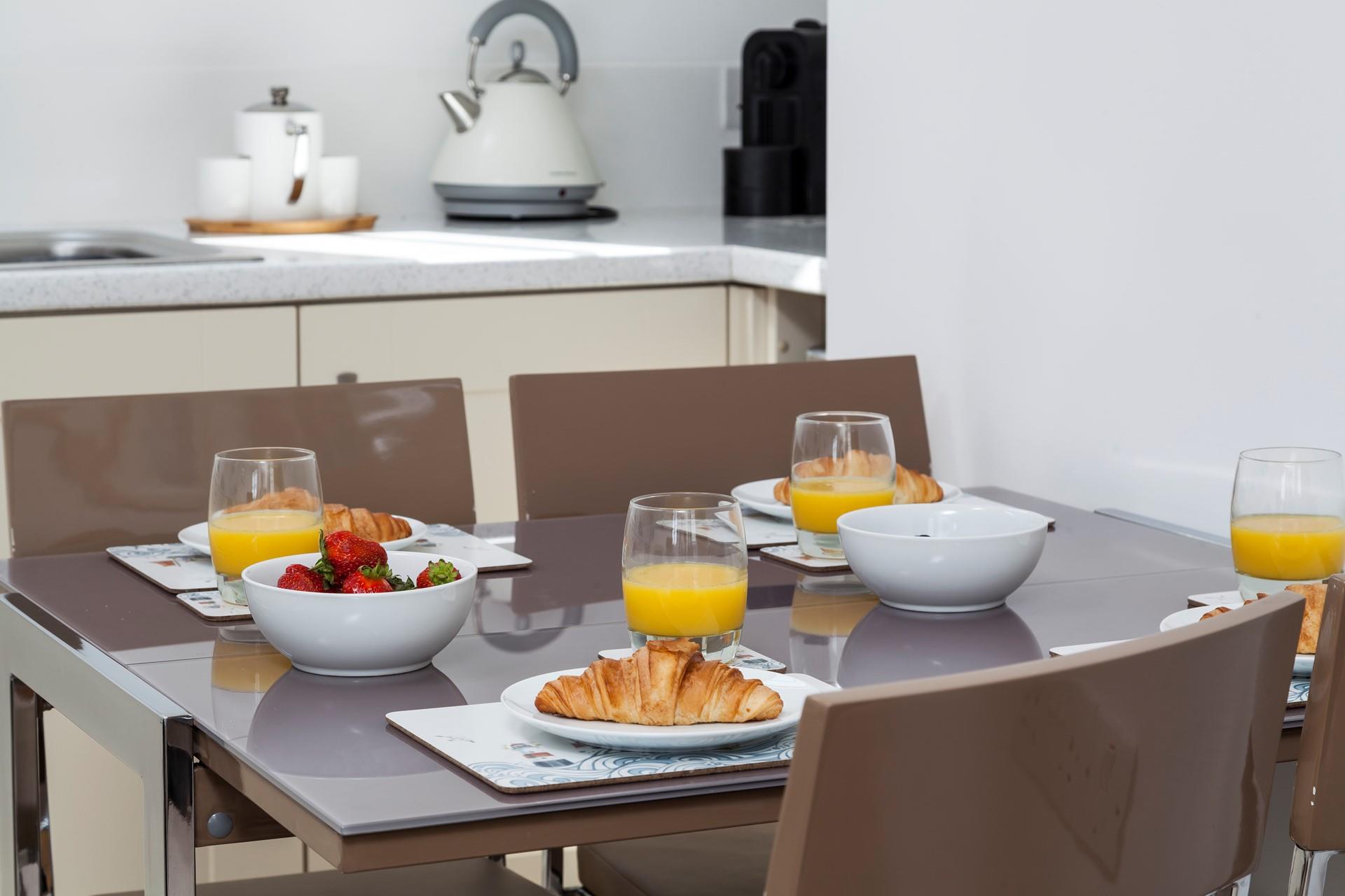 Treat yourself to a hearty breakfast before heading out for a day on the beach.