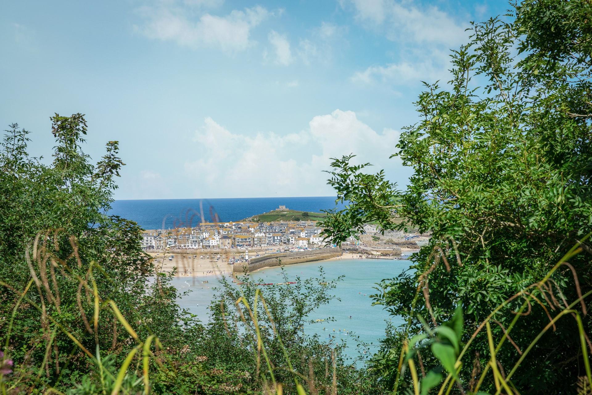 Try your hand at paddleboarding in the calm water of Porthminster beach.