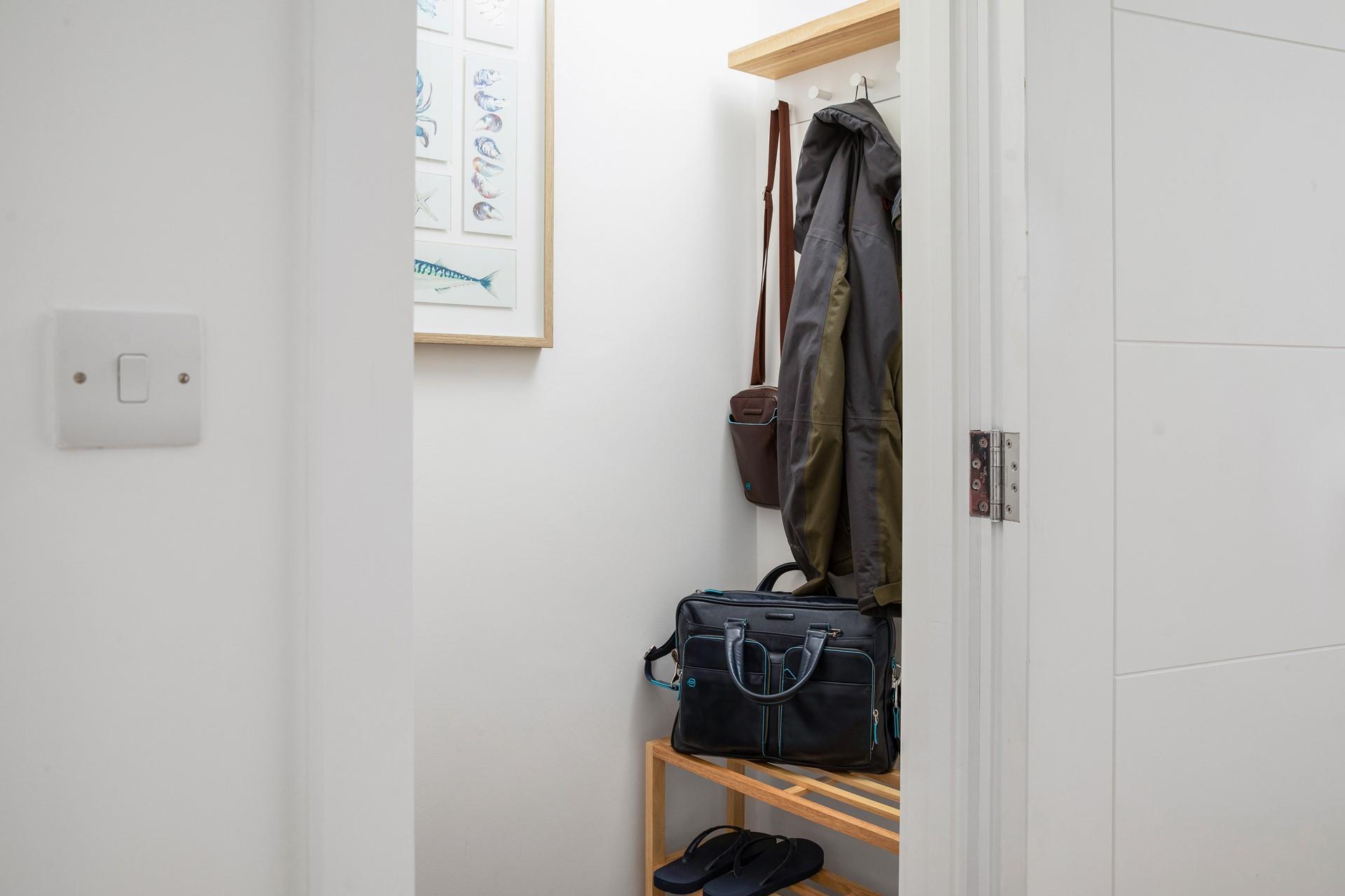 Drop your shoes at the entrance and head into the airy living space to put your feet up in front of the TV.