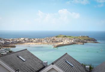 From the moment you step inside you can enjoy far-reaching views of St Ives.