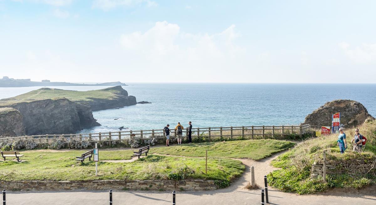 Stroll out your front door and you are moments from Porth Beach.
