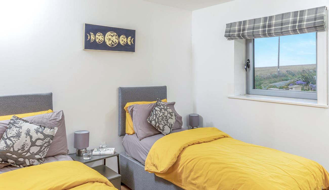 Wake up to pretty views of the Cornish coast.