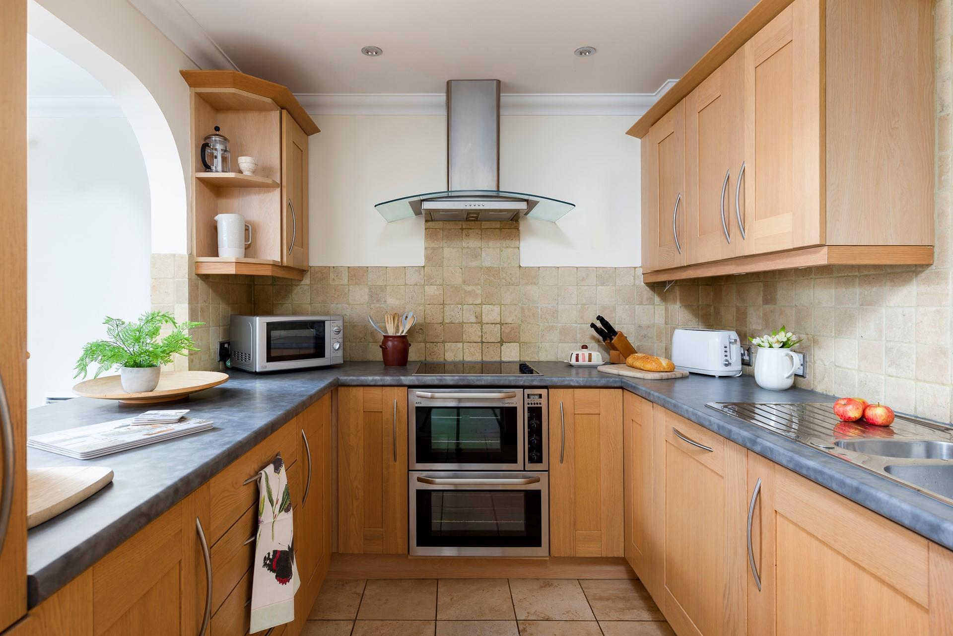 The kitchen is well-equipped for all your culinary needs.