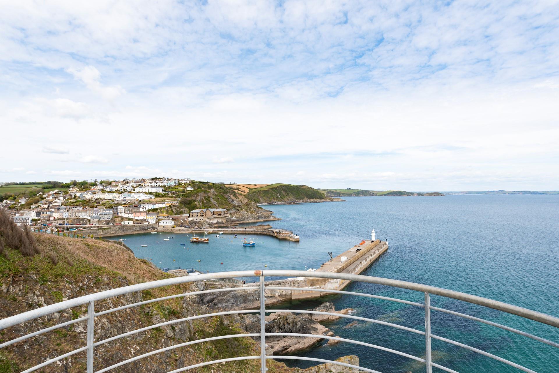Fisherman's Watch offers stunning views across Mevagissey Harbour.