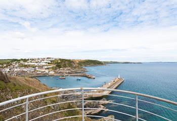 Fisherman's Watch offers stunning views across Mevagissey Harbour.