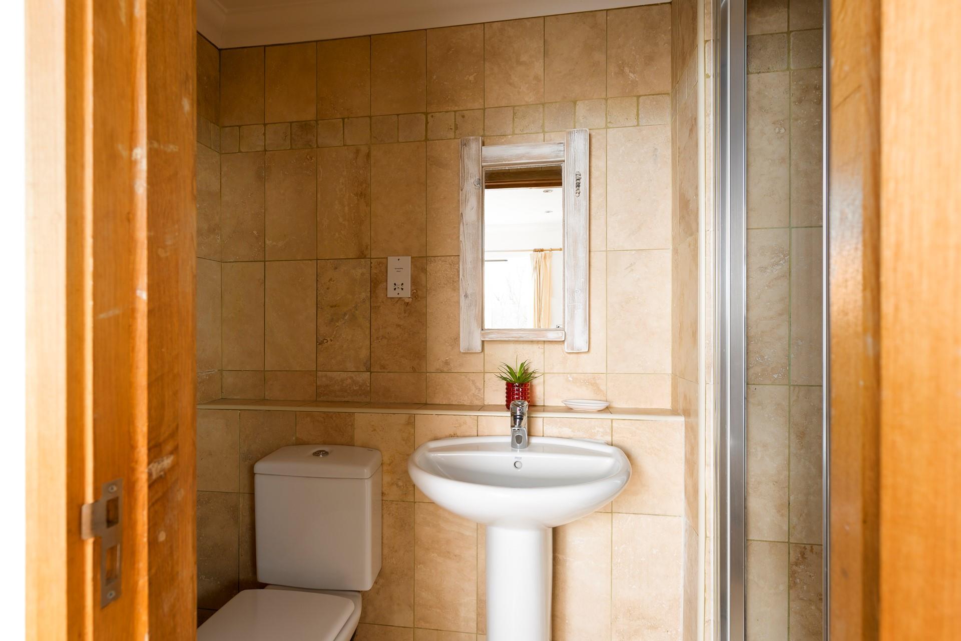 Bedroom 1 has an en suite to get ready in the morning.