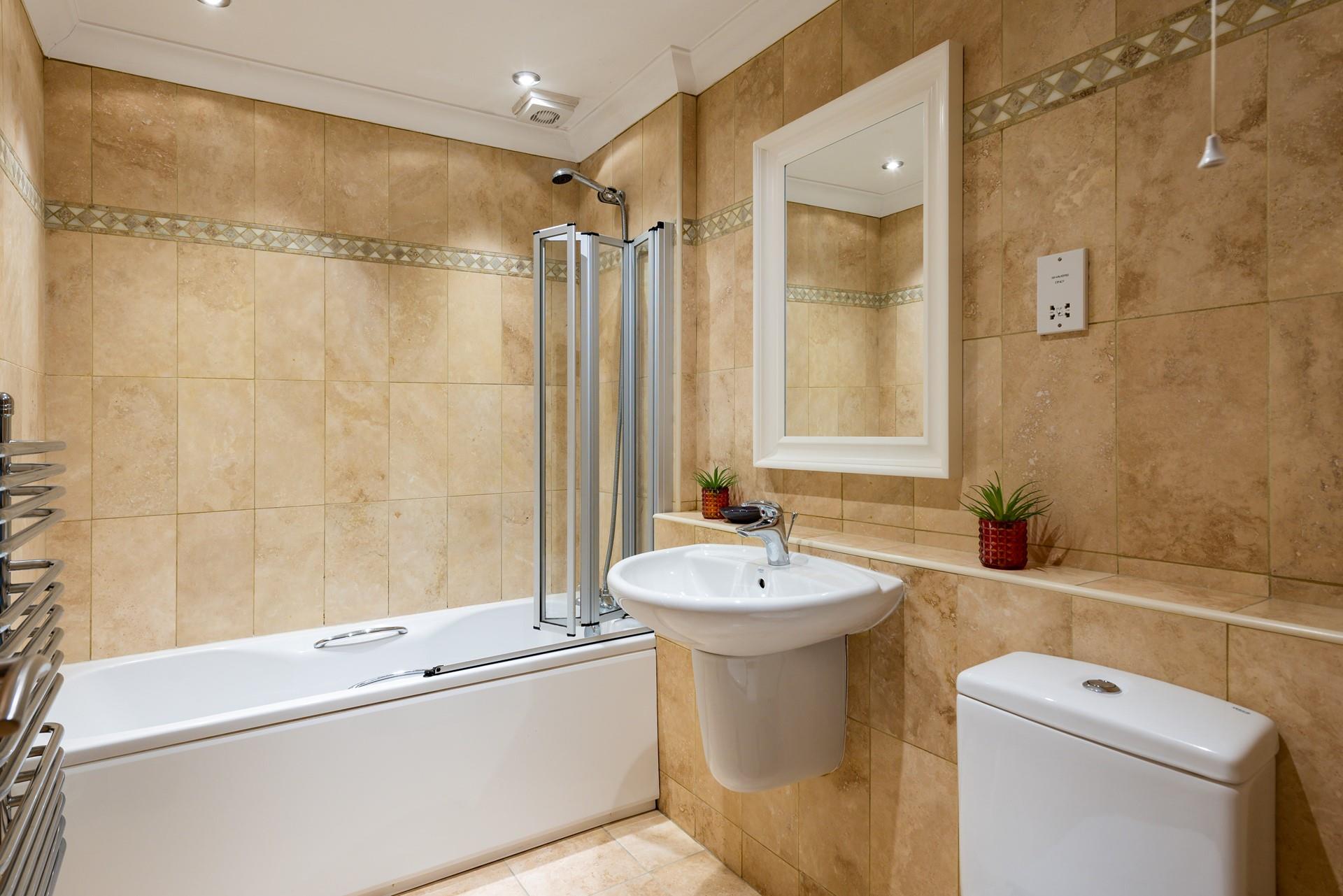 Unwind from the stresses of daily life with soak in a bubble bath.