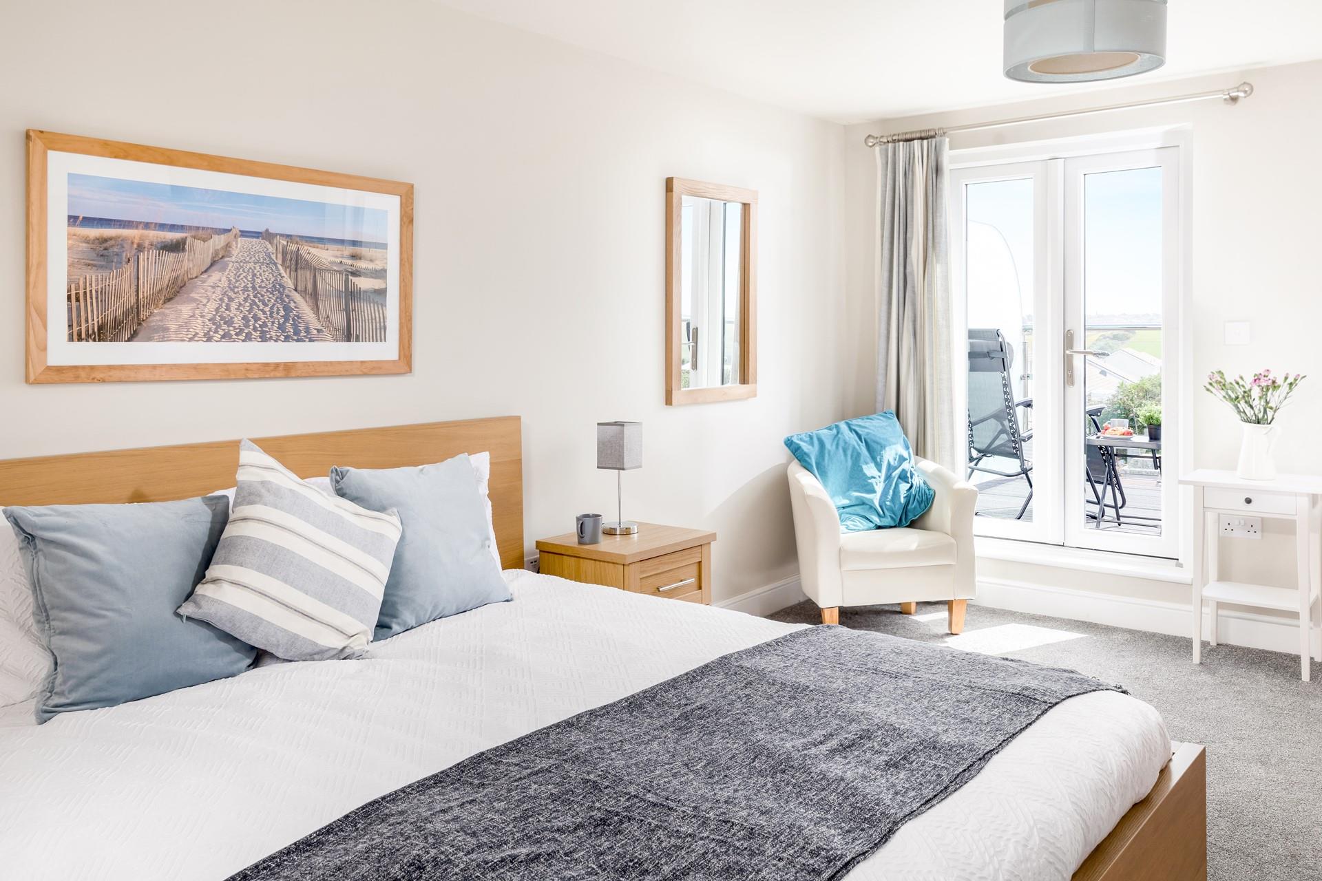 Watch the sunset on the balcony before tucking into bed.