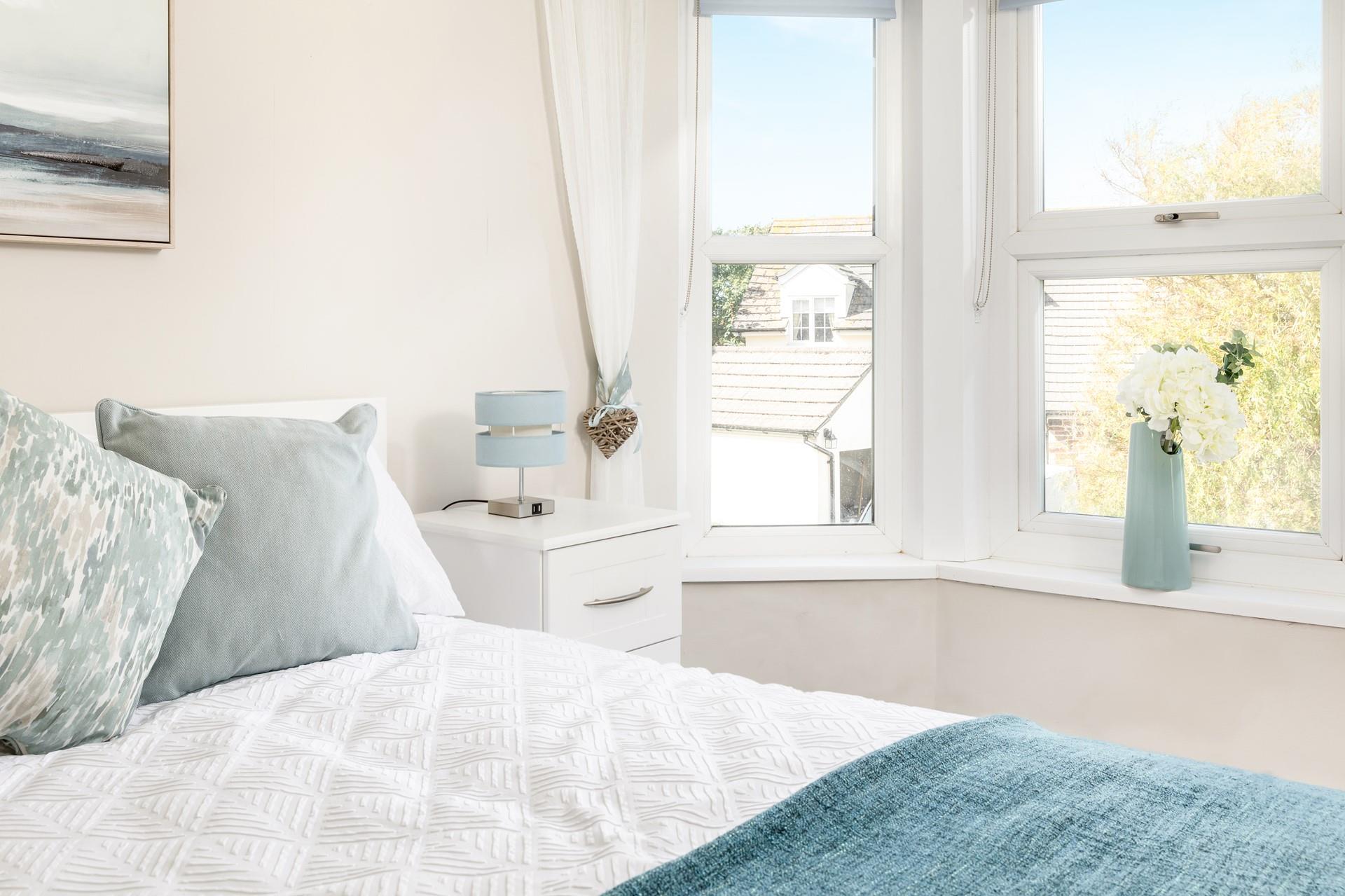 The stylish furnishings offer a sanctuary for relaxation.