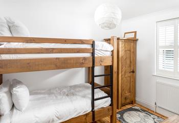 The kids will love the bunk beds in bedroom 1.