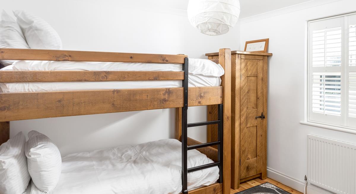 The kids will love the bunk beds in bedroom 1.