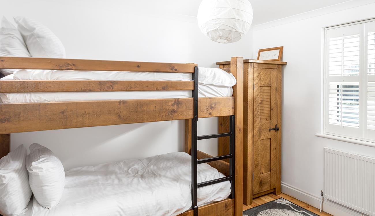 The kids will love the bunk beds in bedroom 1.