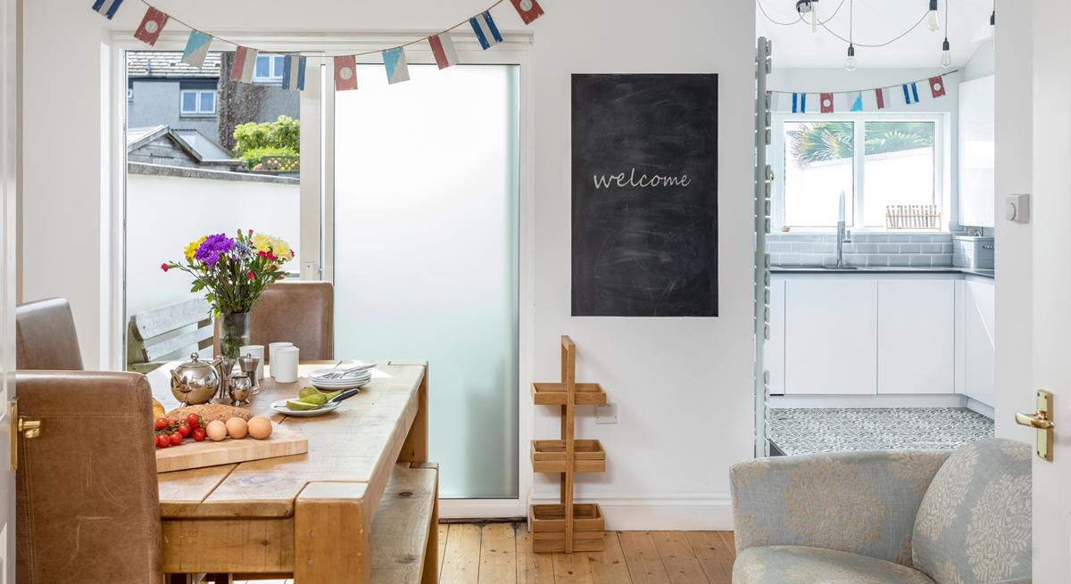 This home from home has been decorated with a rustic feel throughout.