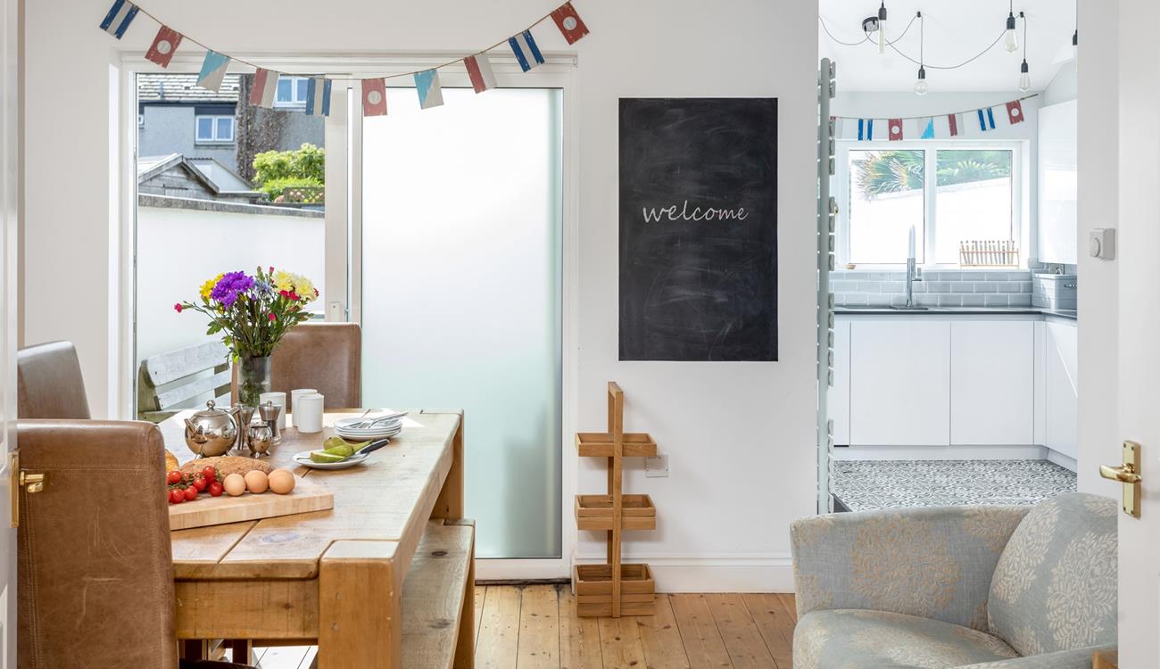 This home from home has been decorated with a rustic feel throughout.