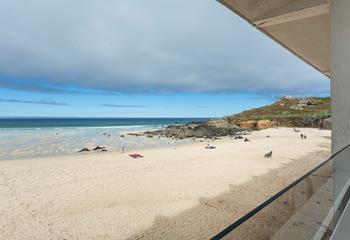 Spend your days sunbathing on the soft sand of Porthmeor.