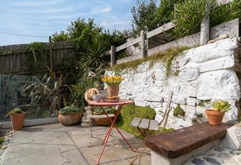 Enjoy a lazy breakfast al fresco in the sun before heading out to explore the Cornish coast.