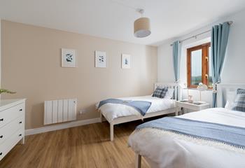 Lovely bright twin room with lovely views. 