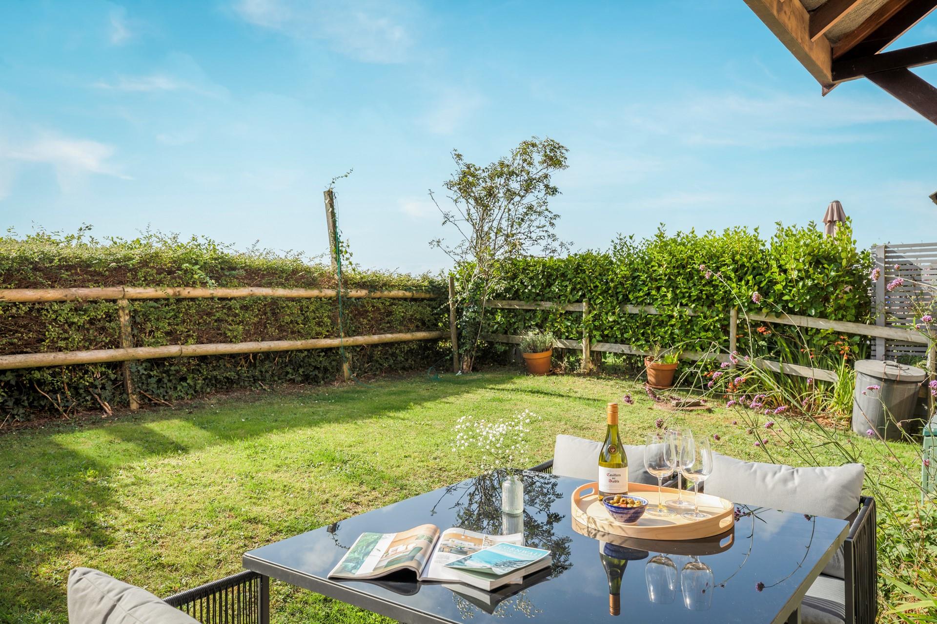 After a ramble around the coast, return to the peaceful garden.