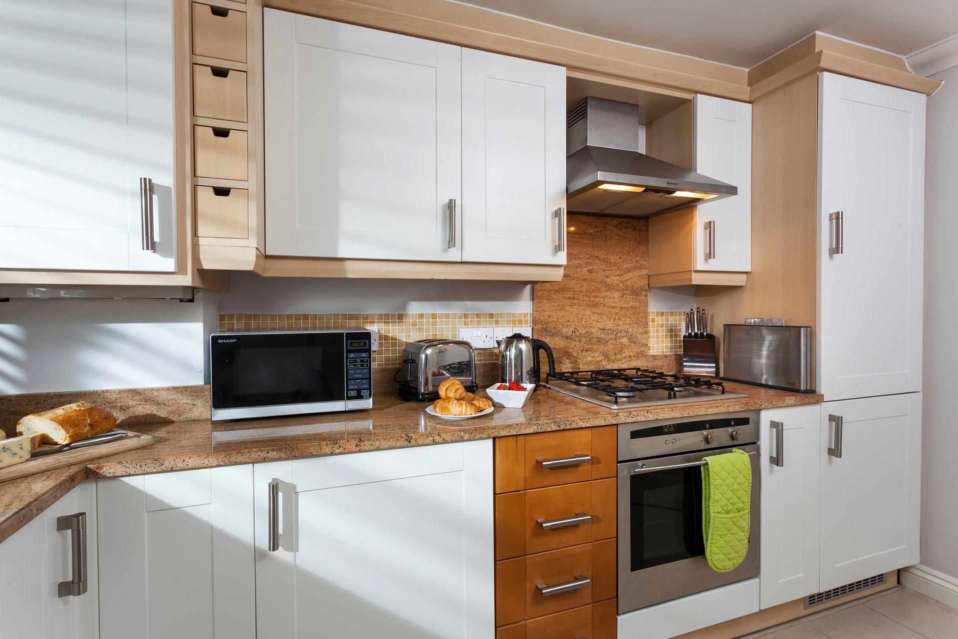 The kitchen is well-equipped for all your culinary needs.