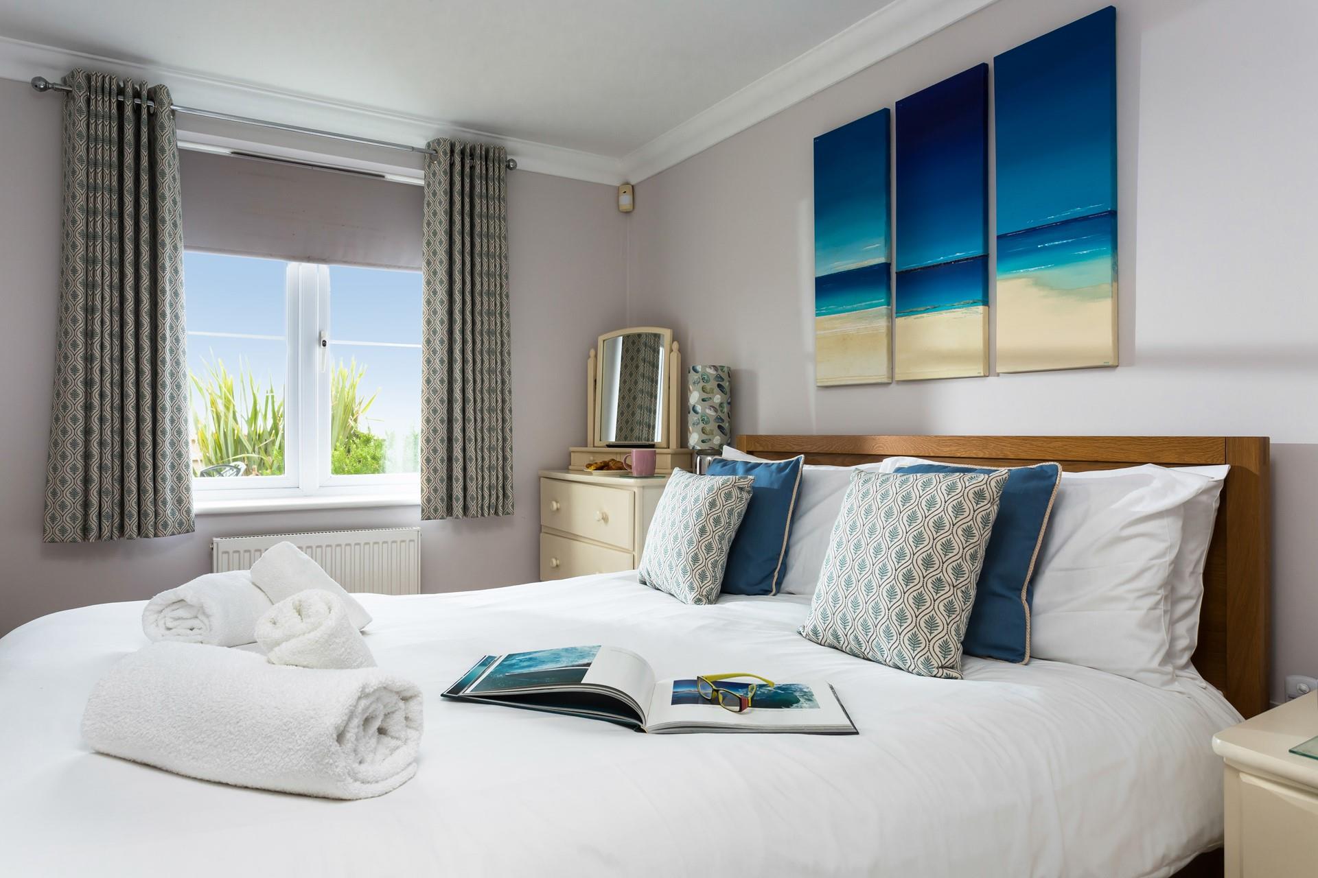 Tuck into the comfortable bed and drift off after a memorable day.