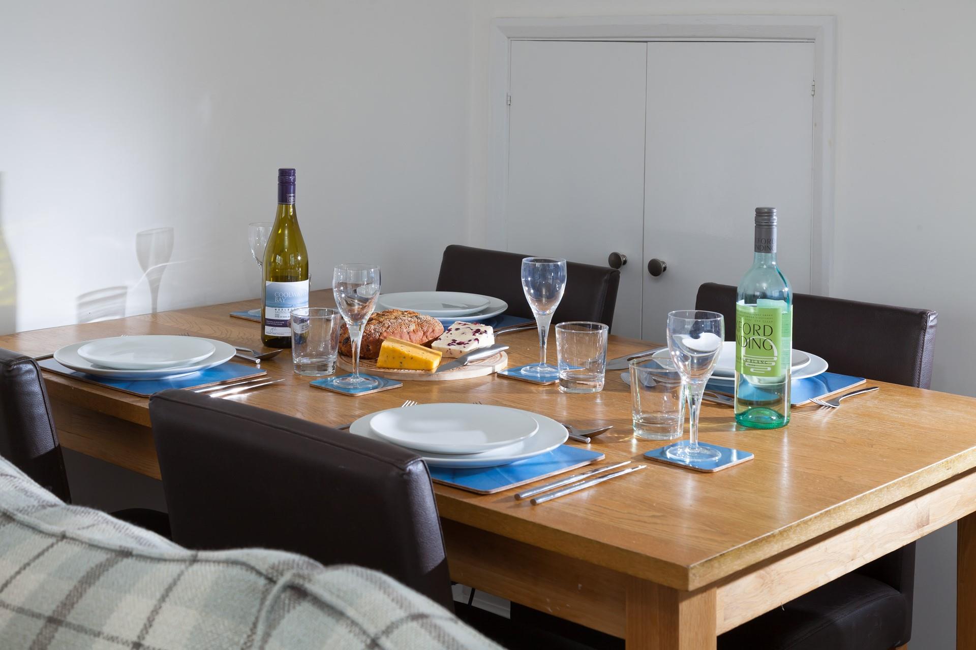 Buy some fresh ingredients in town and cook a tasty meal.