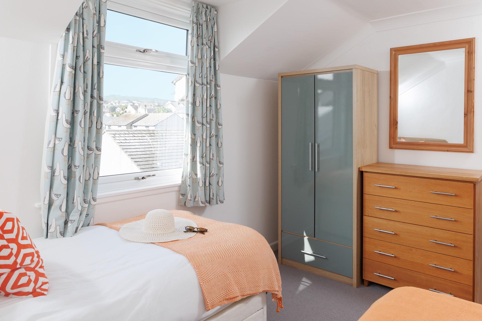 Settle the little ones into the twin beds at the end of the day.