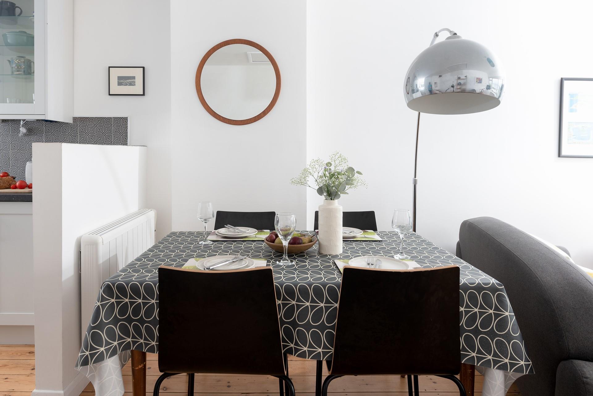 Rustle up a romantic meal for two and pop open a bottle of wine for a relaxing evening.