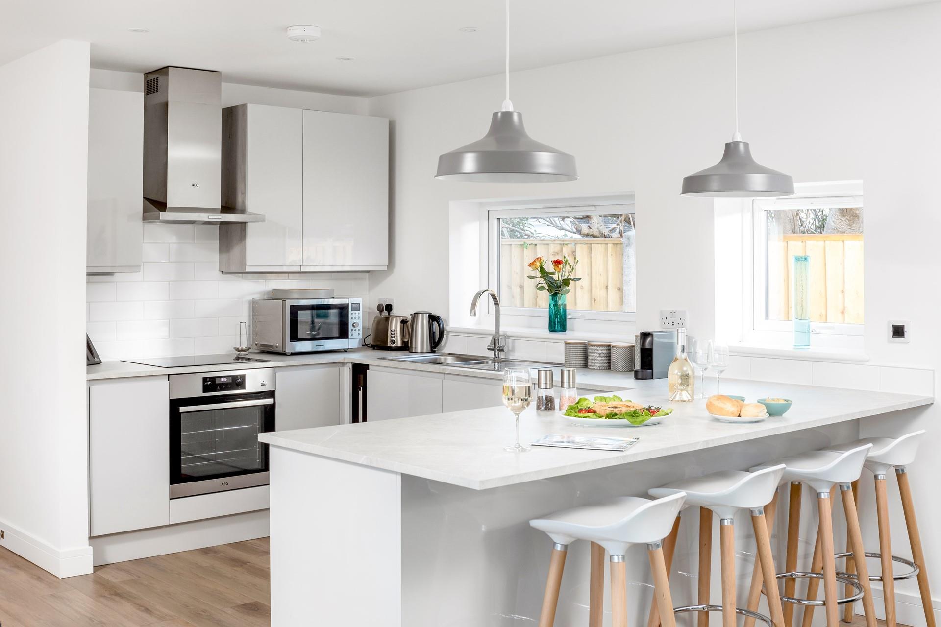 The kitchen is really well-equipped and has a Nespresso Original coffee machine, perfect to wake you up in the morning!