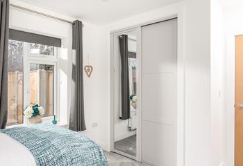 The twin room has fully fitted wardrobes and plenty of room for holiday clothes!