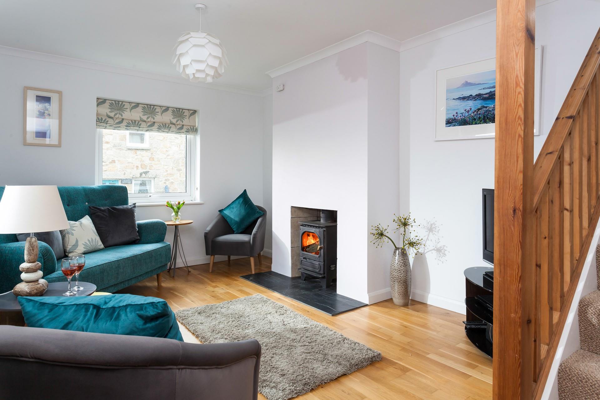 Put your feet up and listen to the crackling of the woodburner whilst you sip your favourite wine.