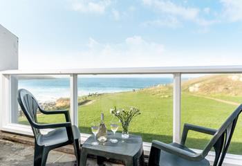 On long, lazy summer evenings indulge in your favourite tipple on your patio and take in the stunning sea views.
