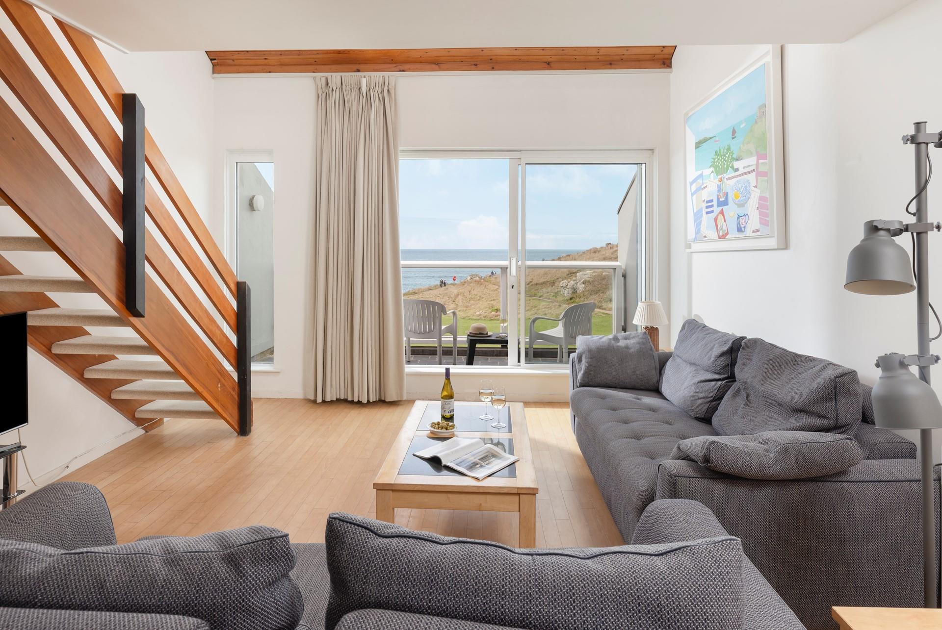 Relax and wave watch from the comfort of the sofa.