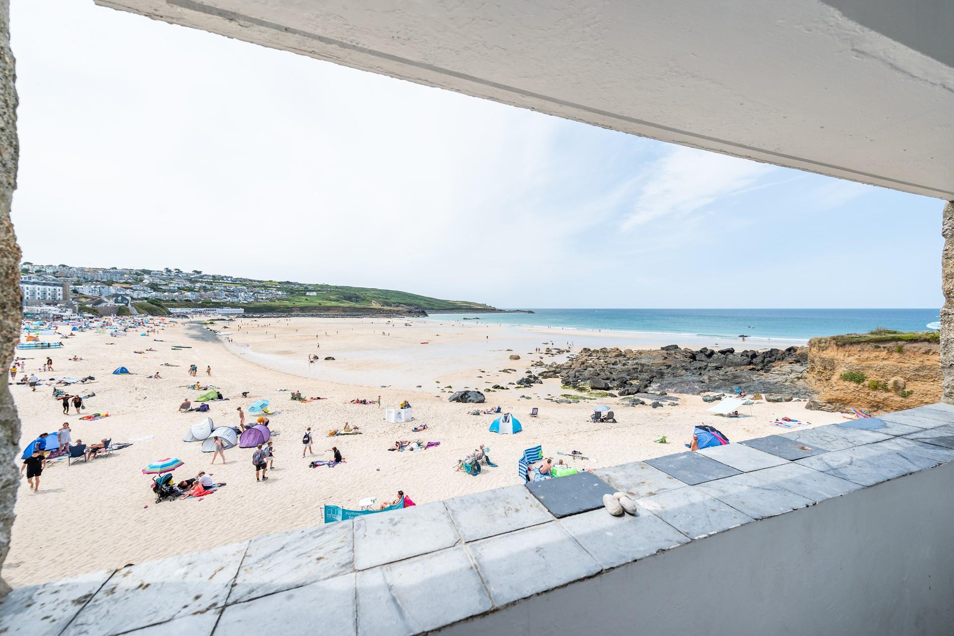 Sit out on the balcony to watch a stunning sunset- Porthmeor is the perfect spot for it!