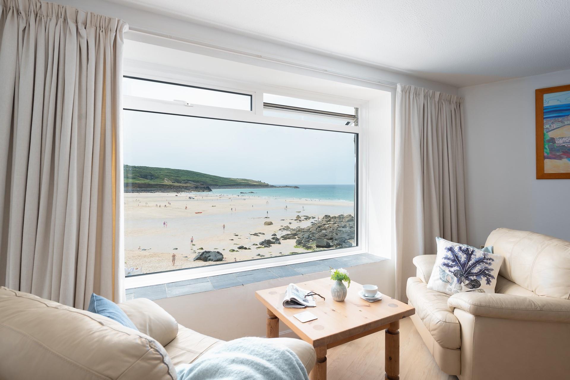 Watch the world go by from the comfort of your sofa with these stunning views of Porthmeor.