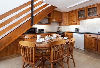 The kitchen is well-equipped for cooking delicious meals.