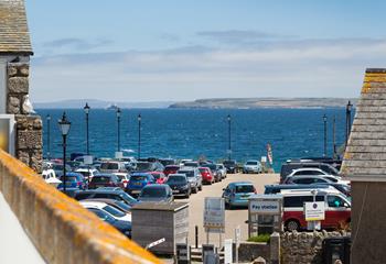 Enjoy sea views from the balcony and watch the sun come down over the Bay.