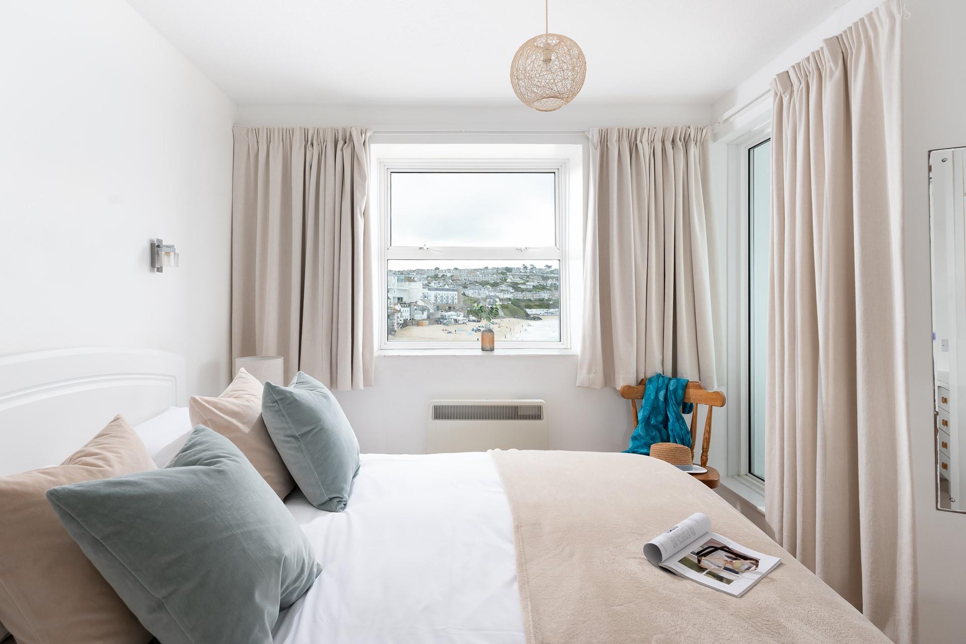 Wake up and sip your first coffee of the day in bed whilst discussing the day's plans.