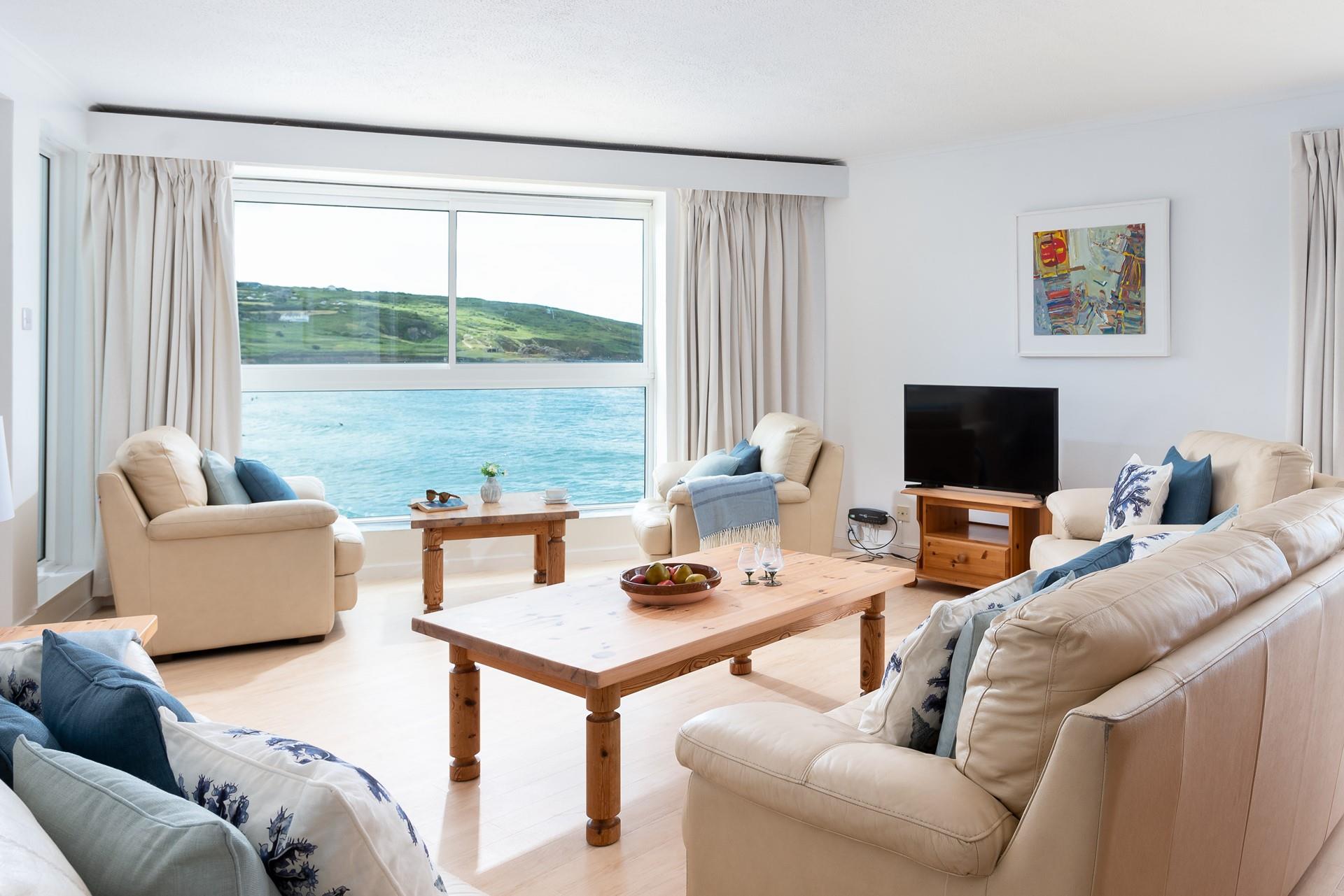 Open a bottle of your favourite wine and watch the sun come down over the ocean.