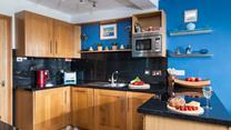 The well-equipped kitchen means the chef of the family can rustle up a tasty meal.